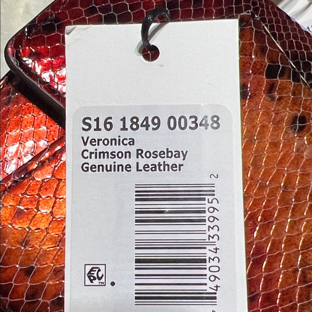 BRAHMIN Mini Francine Satchel with matching Veronica Wallet/Crimson Rosebay NWT - Picture 12 of 15